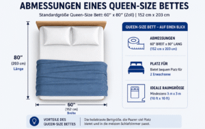 Queen Size Bett Maße Diagramm