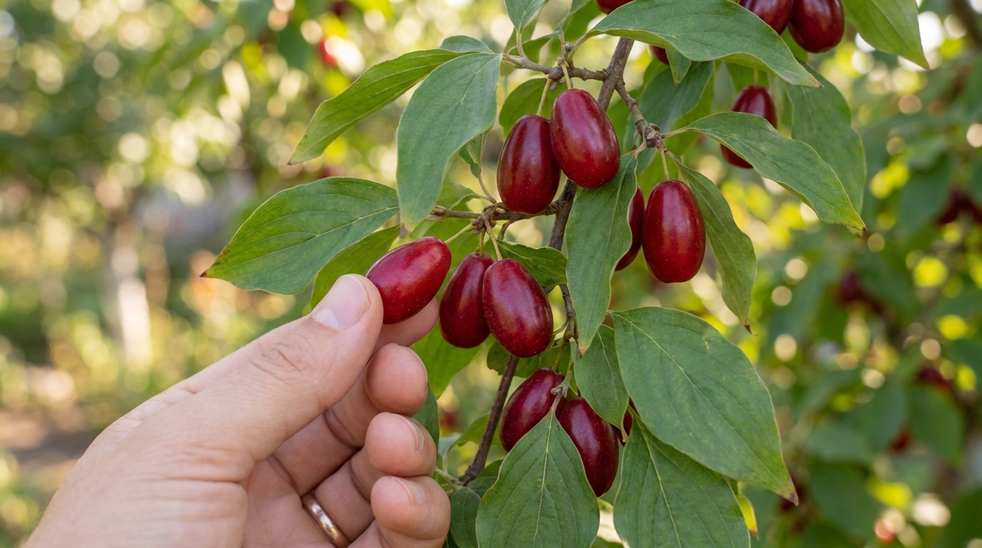 kornelkirsche fruechte ernte