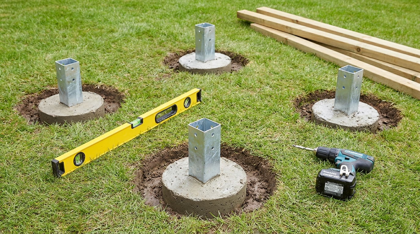 veranda fundament punktfundament