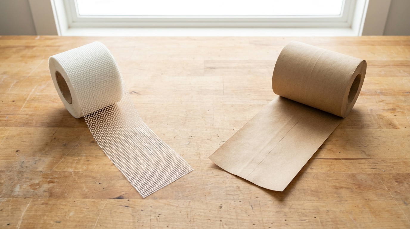 Vergleich von Glasfaser-Gewebeband und Papierfugenband