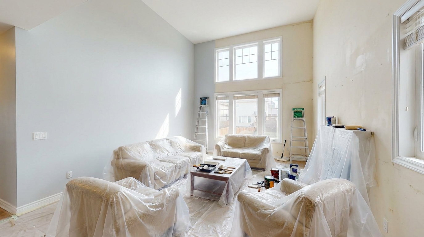 malerarbeiten kosten wohnzimmer gestrichen